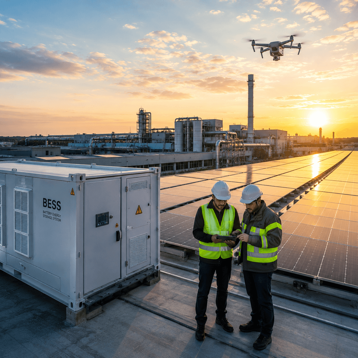 SolarInertia industrial solar, storage and drone engineering
